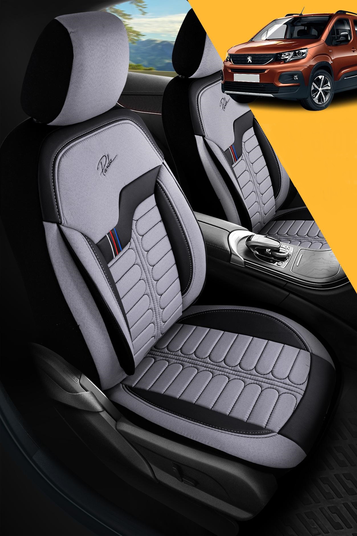 Londra 2+3 Sili svetlo siva/crna