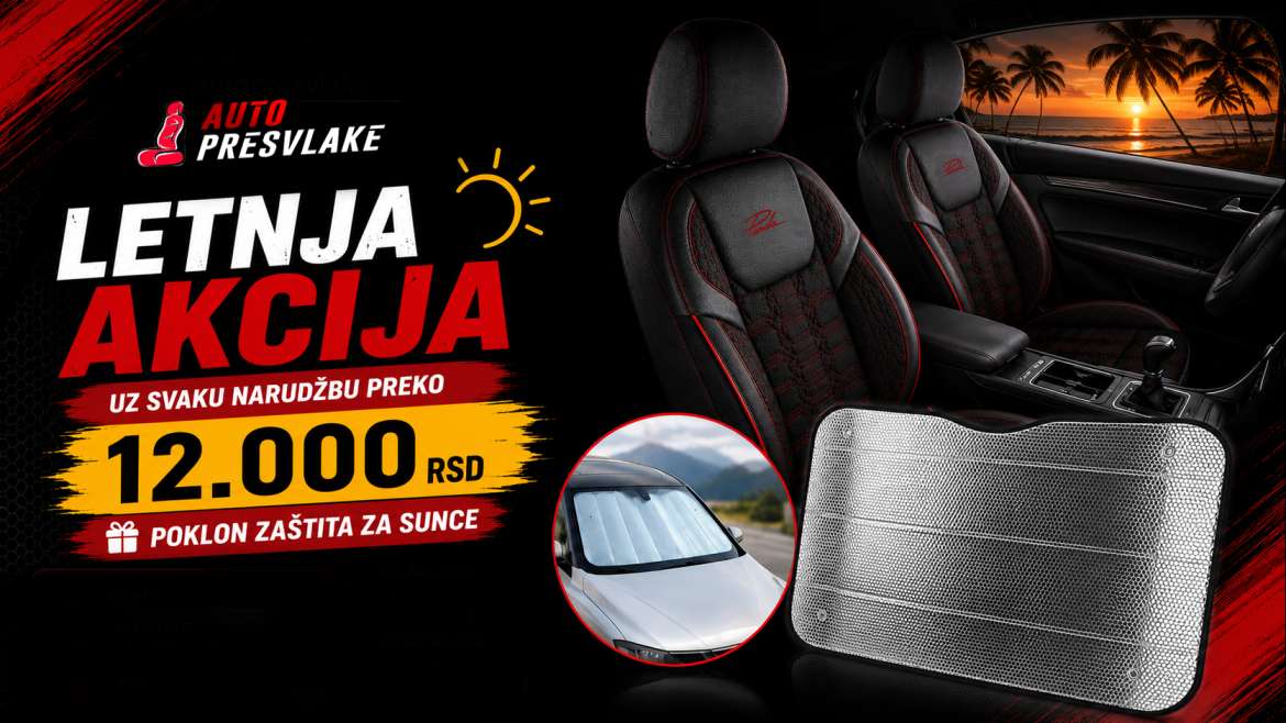 Letnja akcija — gratis štitnik za sunce uz porudžbinu preko 12000 RSD